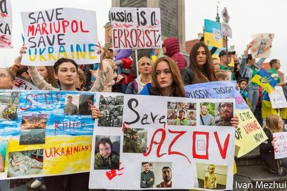 Poland and World Demand Freedom for Mariupol Fighters