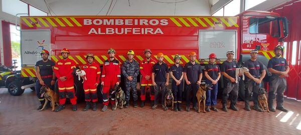 Ukrainian Dog Handlers Drill in Portugal