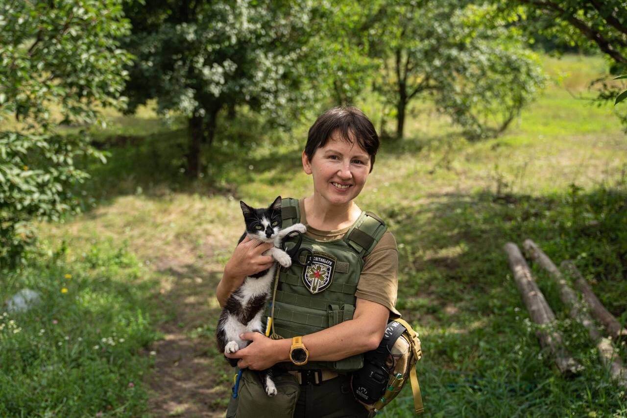 Ukrainian Fighters and Their Four-Legged Friends